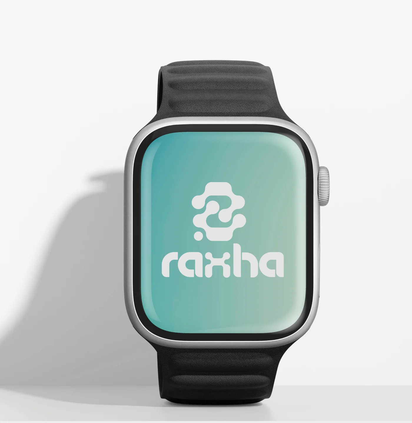 Raxha Pulse watch on a white studio background